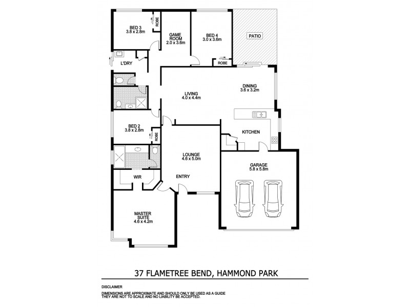 37 Flametree Bend, Hammond Park WA 6164 Floorplan