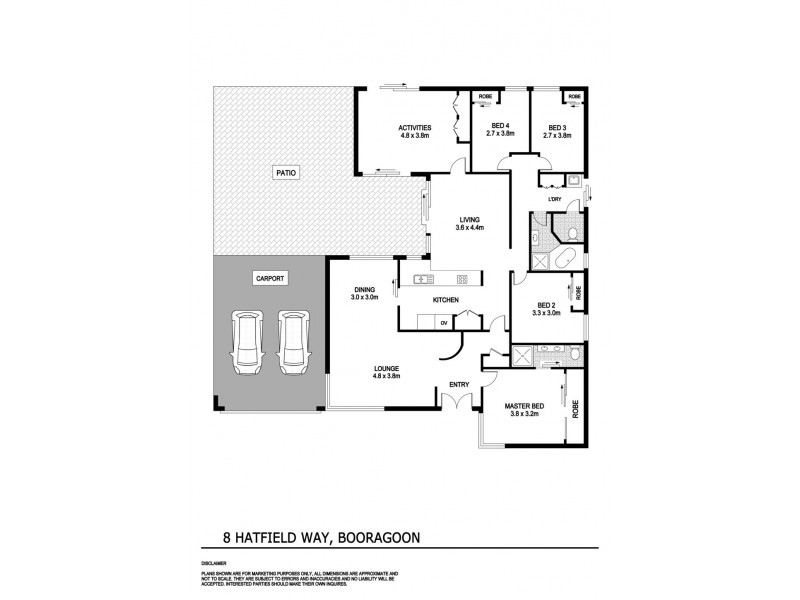 8 Hatfield Way, Booragoon WA 6154 Floorplan