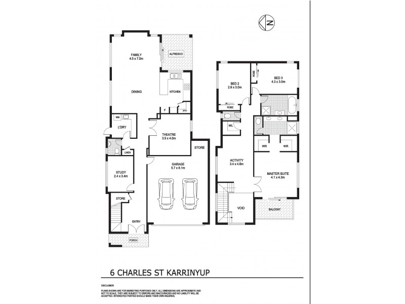 6 Charles Street, Karrinyup WA 6018 Floorplan