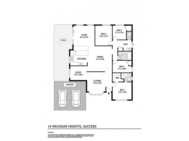 14 Michigan Heights, Success WA 6164 Floorplan