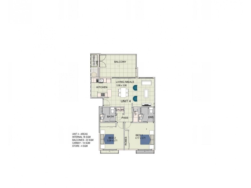 4/1 Hayward Way, Myaree WA 6154 Floorplan