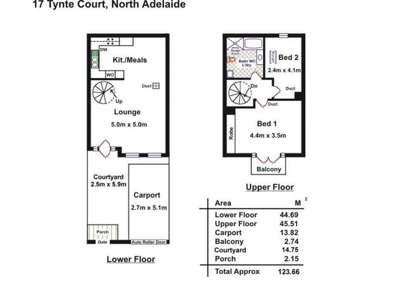 17 Tynte Court, North Adelaide SA 5006 Floorplan