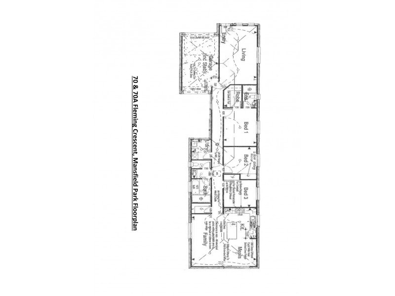 70 and 70A Fleming Crescent, Mansfield Park SA 5012 Floorplan