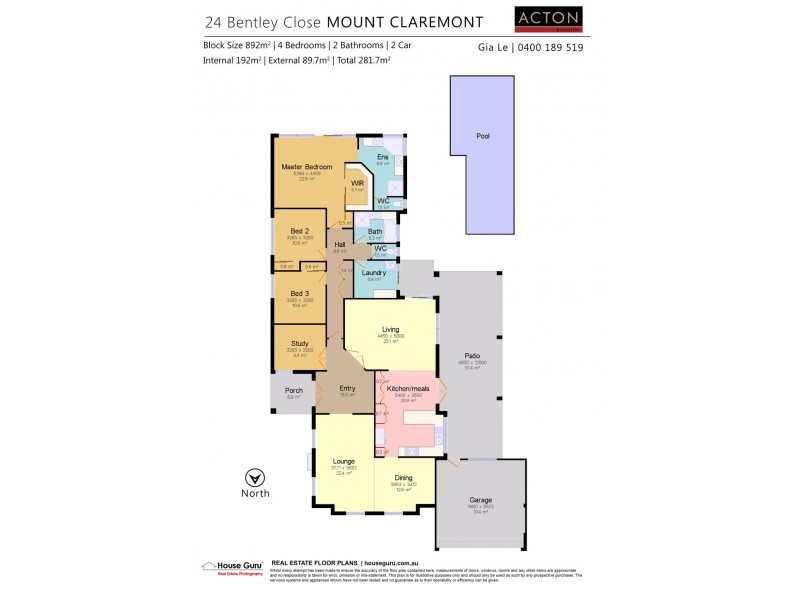 24 Bentley Close, Mount Claremont WA 6010 Floorplan