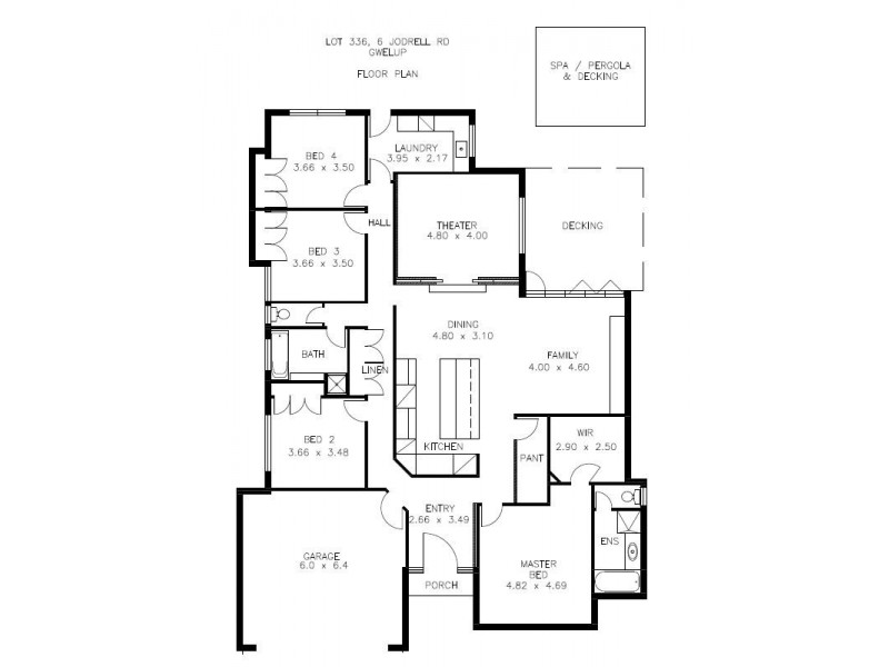 6 Jodrell Road, Gwelup WA 6018 Floorplan