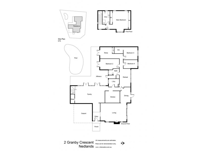 2 Granby Crescent, Nedlands WA 6009 Floorplan