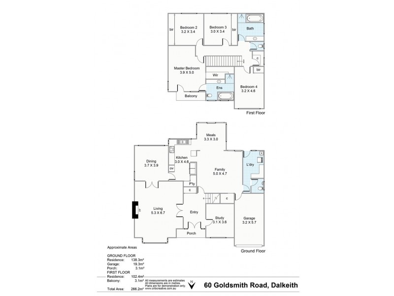 60 Goldsmith Road, Dalkeith WA 6009 Floorplan