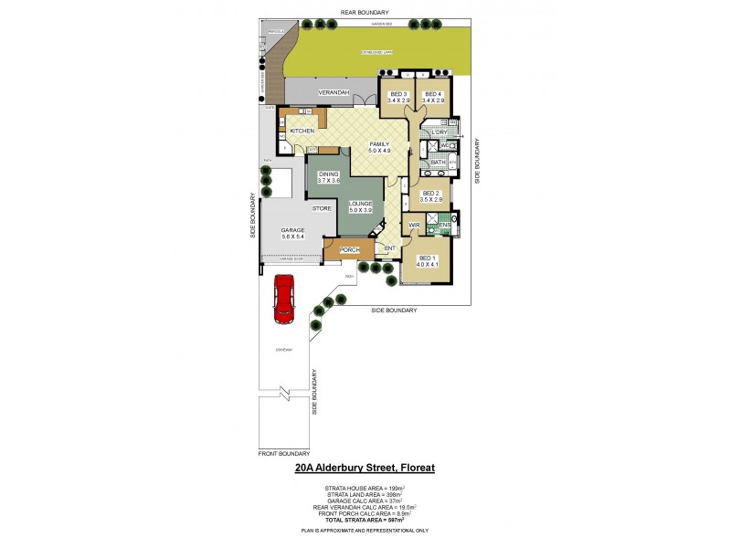 20A Alderbury Street, Floreat WA 6014 Floorplan