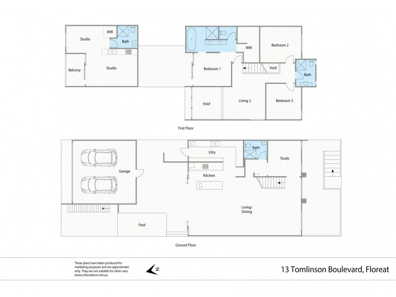 13 Tomlinson Boulevard, Floreat WA 6014 Floorplan