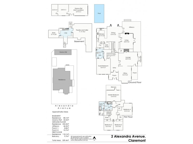 2 Alexandra Avenue, Claremont WA 6010 Floorplan