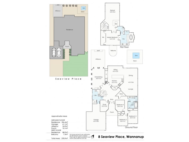 8 Seaview Place, Wannanup WA 6210 Floorplan