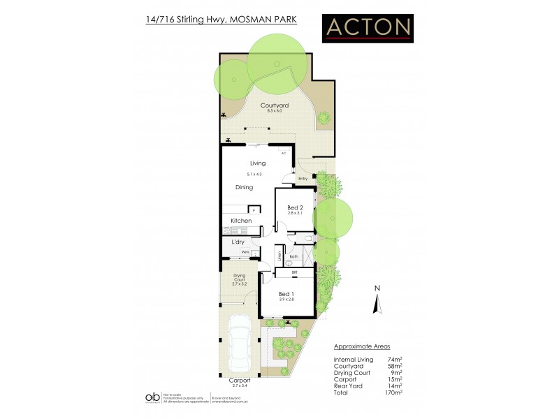 14/716 Stirling Highway, Mosman Park WA 6012 Floorplan