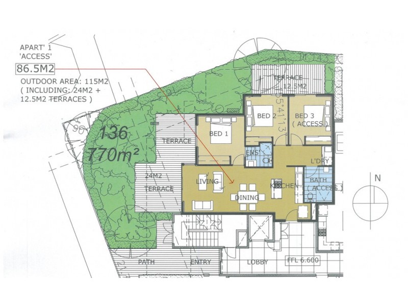 1/58 Meagher Drive, Floreat WA 6014 Floorplan