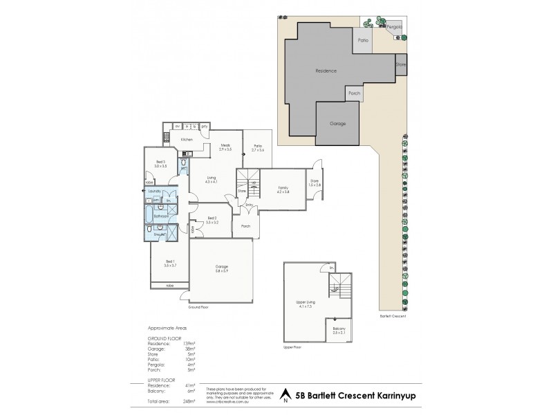 5B Bartlett Crescent, Karrinyup WA 6018 Floorplan