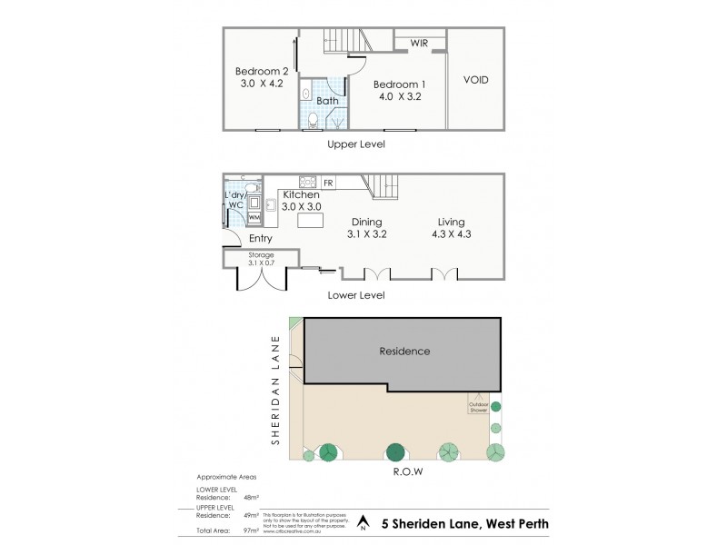 5 Sheridan Lane, West Perth WA 6005 Floorplan