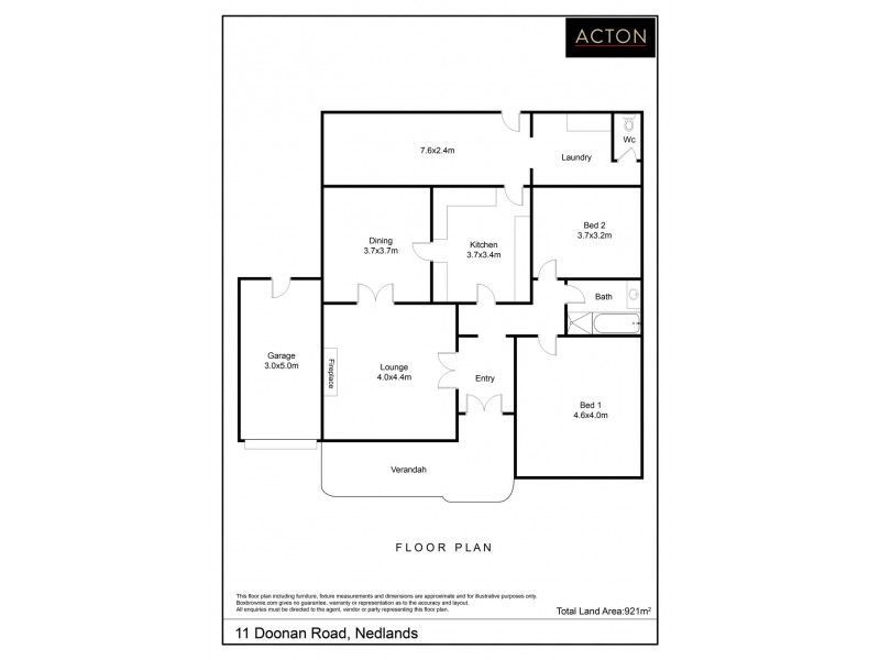 11 Doonan Road, Nedlands WA 6009 Floorplan