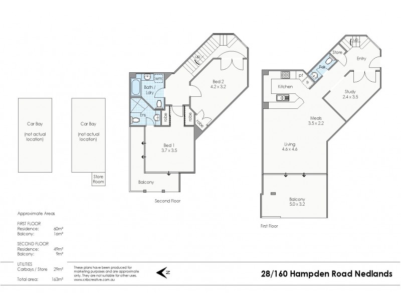 28/160 Hampden Road, Nedlands WA 6009 Floorplan