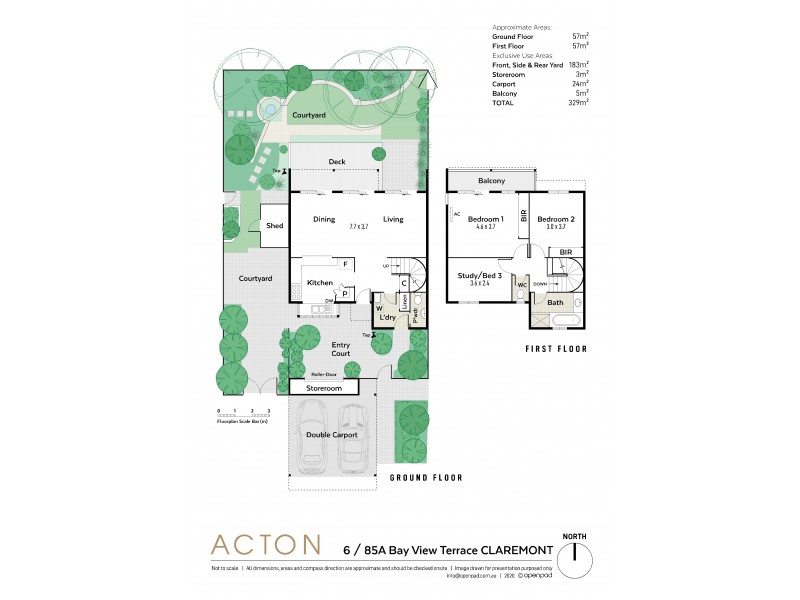 6/85A Bay View Terrace, Claremont WA 6010 Floorplan