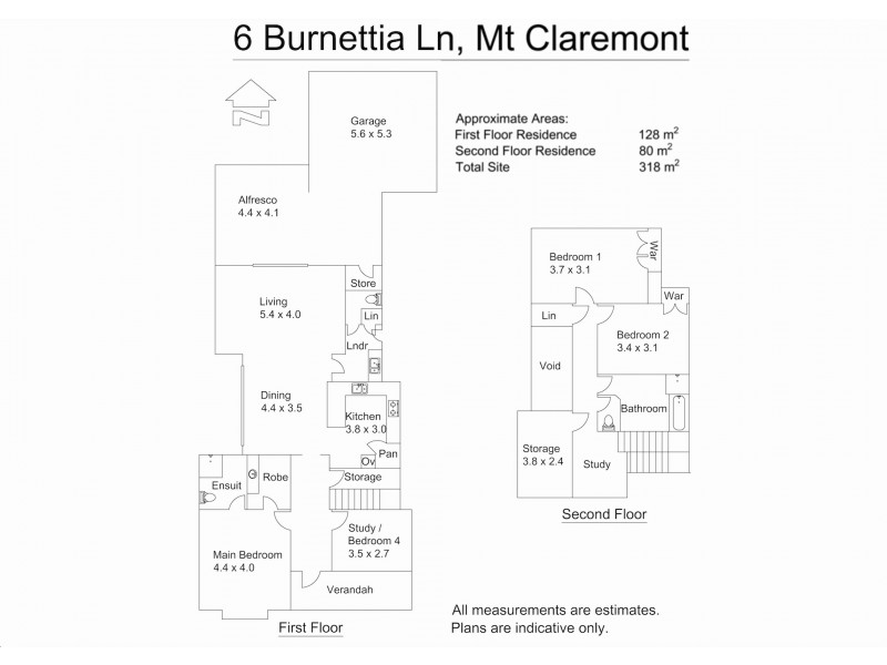 6 Burnettia Lane, Mount Claremont WA 6010 Floorplan
