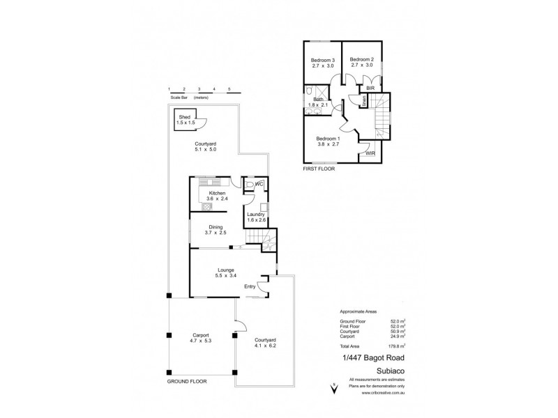 1/447 Bagot Road, Subiaco WA 6008 Floorplan