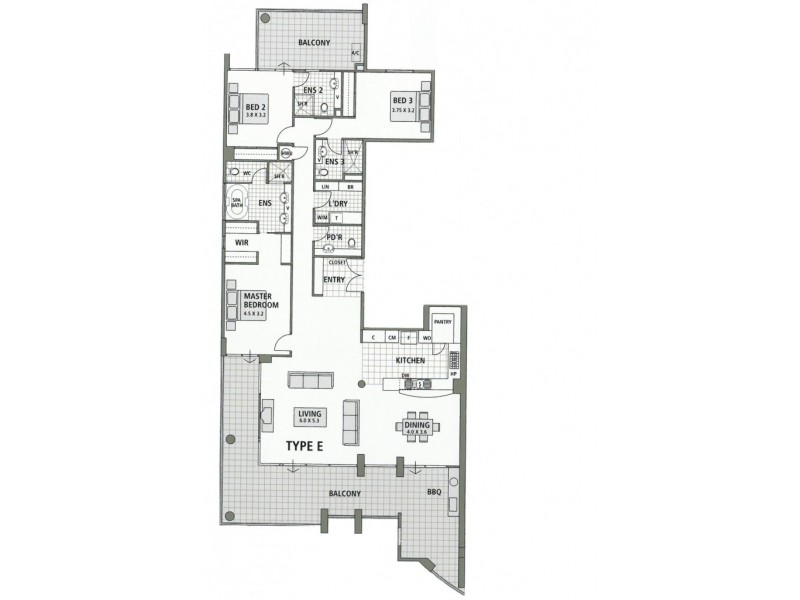 95/78 Terrace Road, East Perth WA 6004 Floorplan