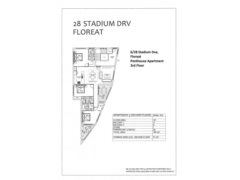 4/28 Stadium Drive, Floreat WA 6014 Floorplan
