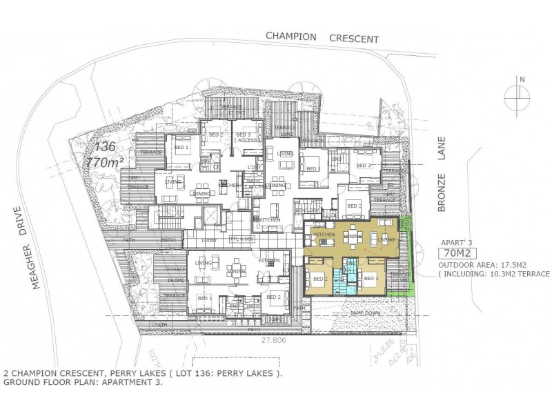 3/58 Meagher Drive, Floreat WA 6014 Floorplan