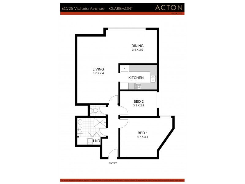 6c/25 Victoria Avenue, Claremont WA 6010 Floorplan