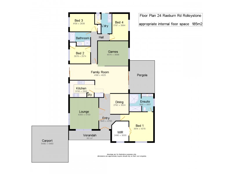 24 Raeburn Road, Roleystone WA 6111 Floorplan