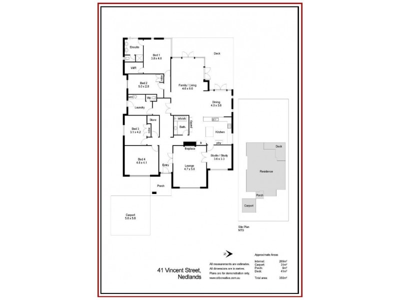 41 Vincent Street, Nedlands WA 6009 Floorplan