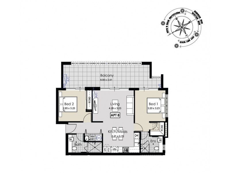 8/1 Fogerthorpe Cresent, Maylands WA 6051 Floorplan
