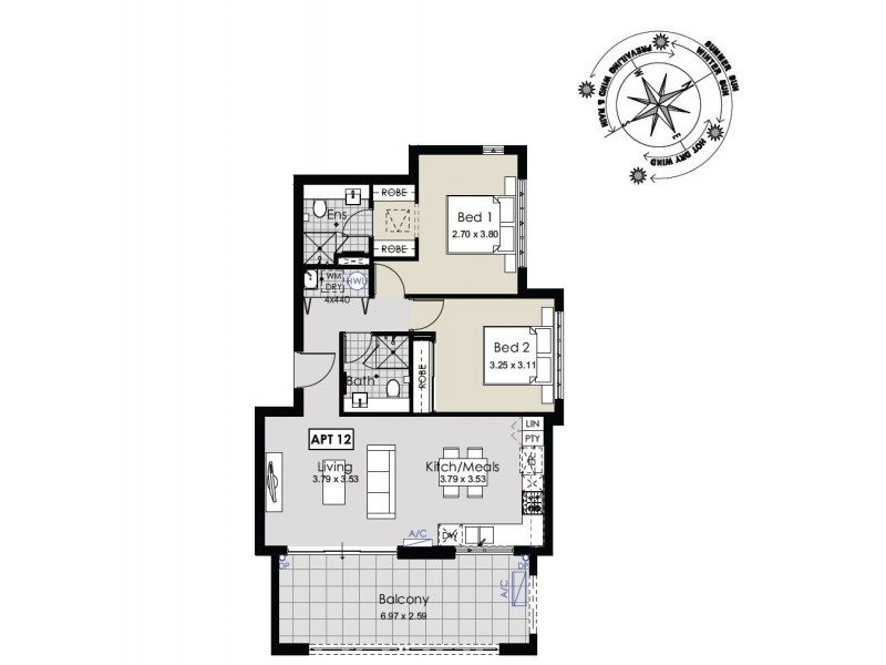 12/1 Fogerthorpe Crescent, Maylands WA 6051 Floorplan