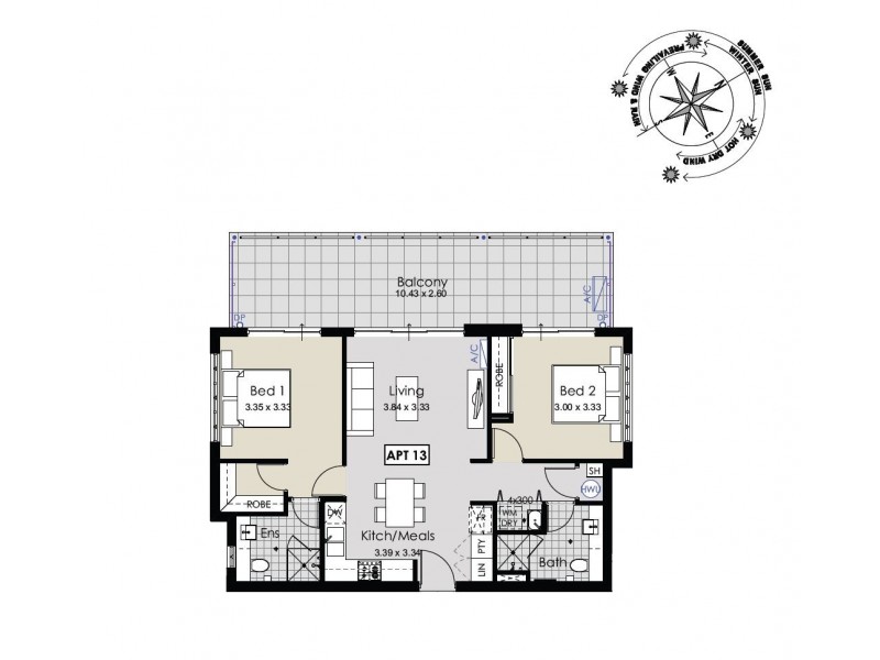 13/1 Fogerthorpe Crescent, Maylands WA 6051 Floorplan