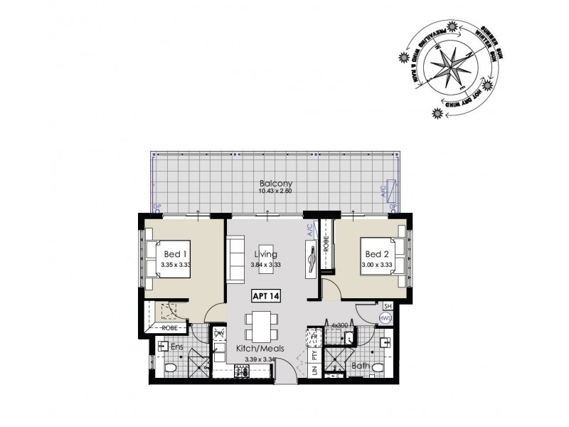 14/1 Fogerthorpe Crescent, Maylands WA 6051 Floorplan