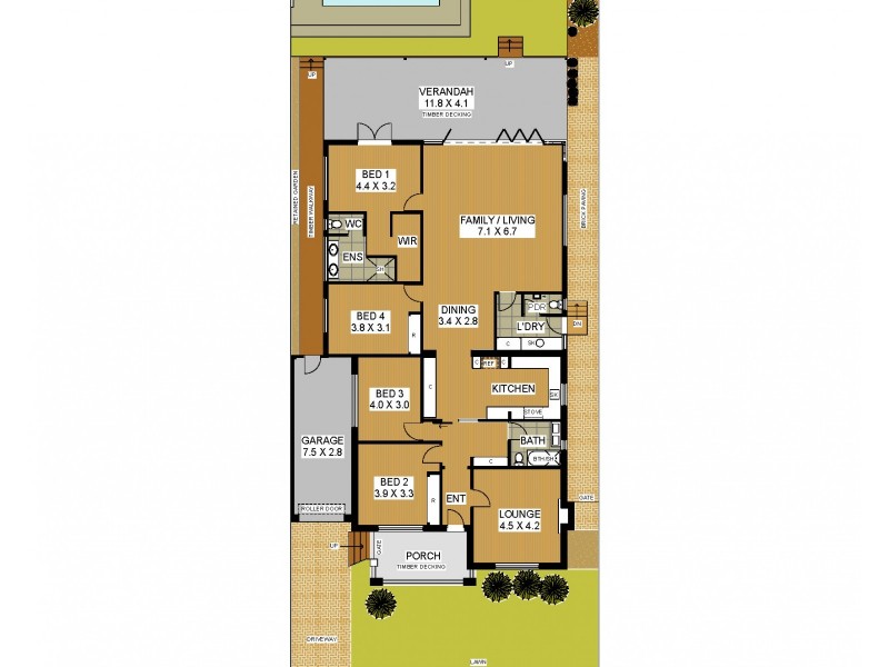 75 Marlow Street, Wembley WA 6014 Floorplan