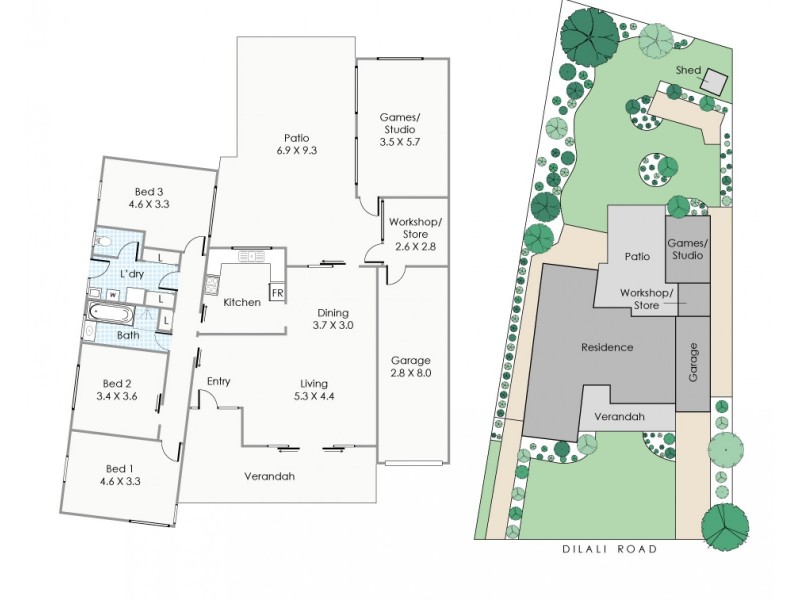 13 Dilali Road, City Beach WA 6015 Floorplan