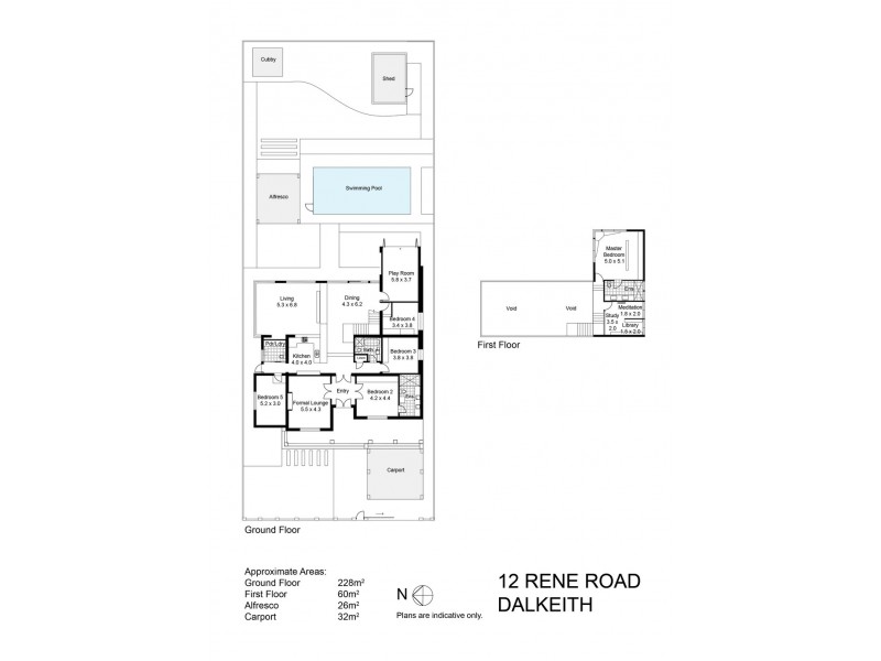 12 Rene Road, Dalkeith WA 6009 Floorplan