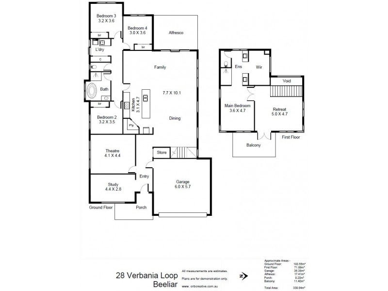 28 Verbania Loop, Beeliar WA 6164 Floorplan