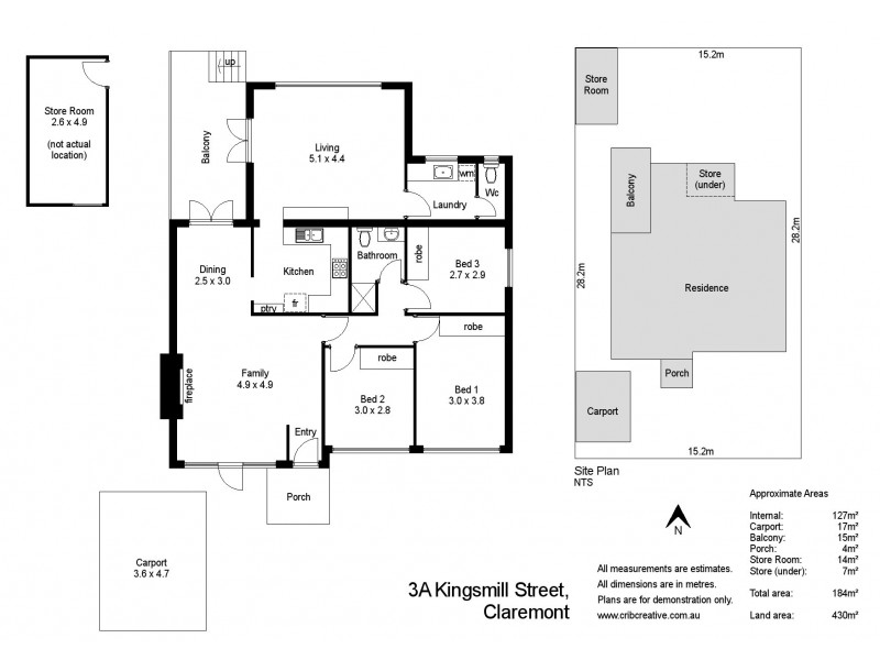 3A Kingsmill Street, Claremont WA 6010 Floorplan