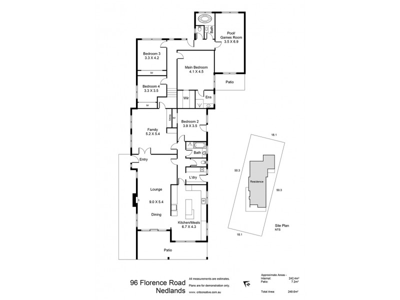 96 Florence Road, Nedlands WA 6009 Floorplan