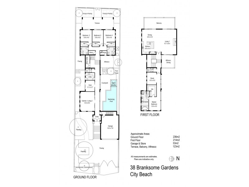 38 Branksome Gardens, City Beach WA 6015 Floorplan