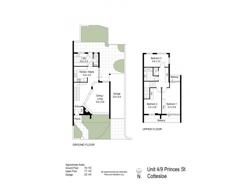 4/9 Princes Street, Cottesloe WA 6011 Floorplan