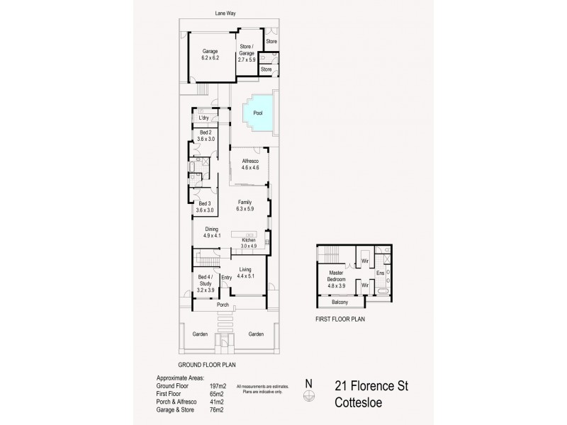 21 Florence Street, Cottesloe WA 6011 Floorplan