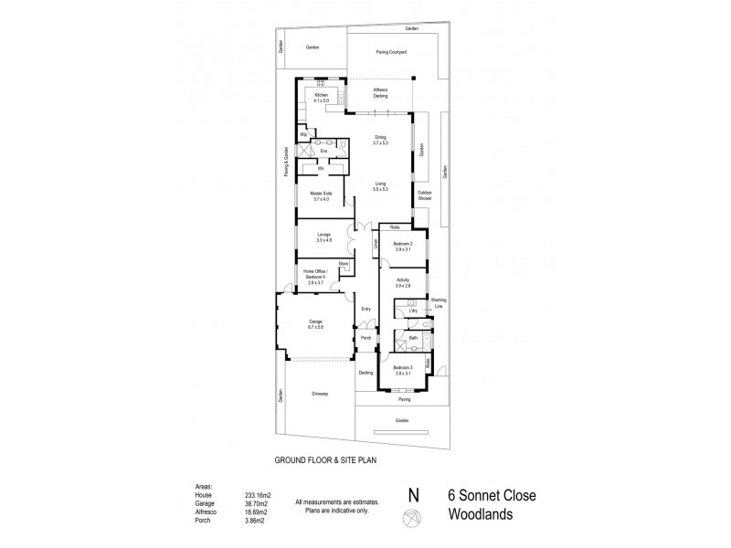 6 Sonnet Close, Woodlands WA 6018 Floorplan