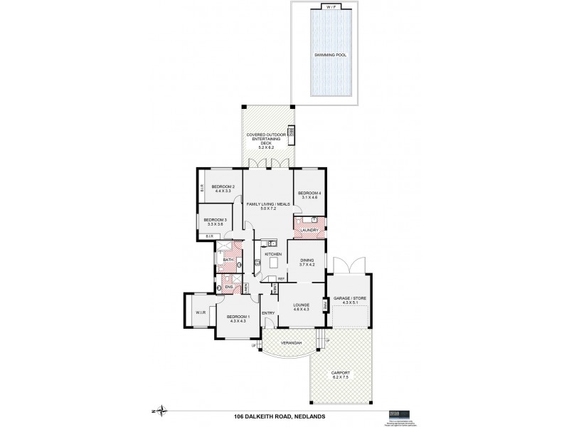 106 Dalkeith Road, Nedlands WA 6009 Floorplan