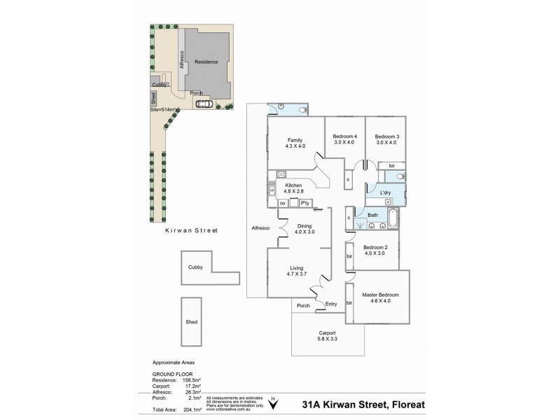 31a Kirwan Street, Floreat WA 6014 Floorplan
