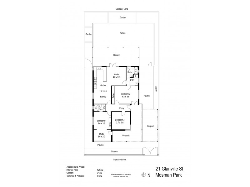 21 Glanville Street, Mosman Park WA 6012 Floorplan