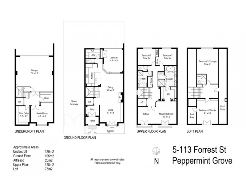 5/113 Forrest Street, Peppermint Grove WA 6011 Floorplan