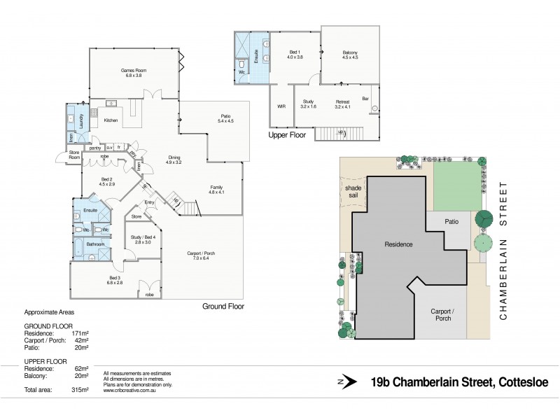 19B Chamberlain Street, Cottesloe WA 6011 Floorplan