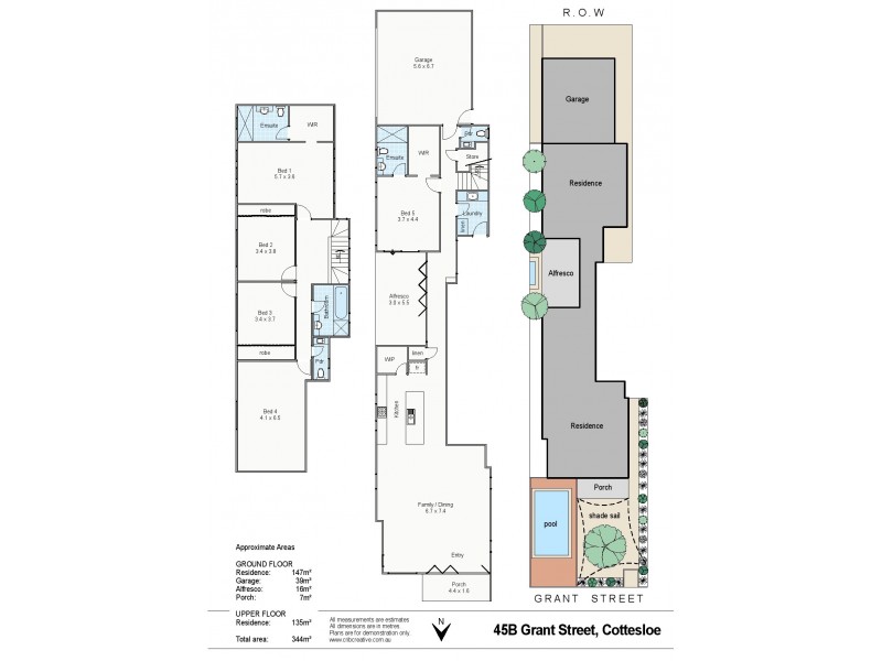 45B Grant Street, Cottesloe WA 6011 Floorplan
